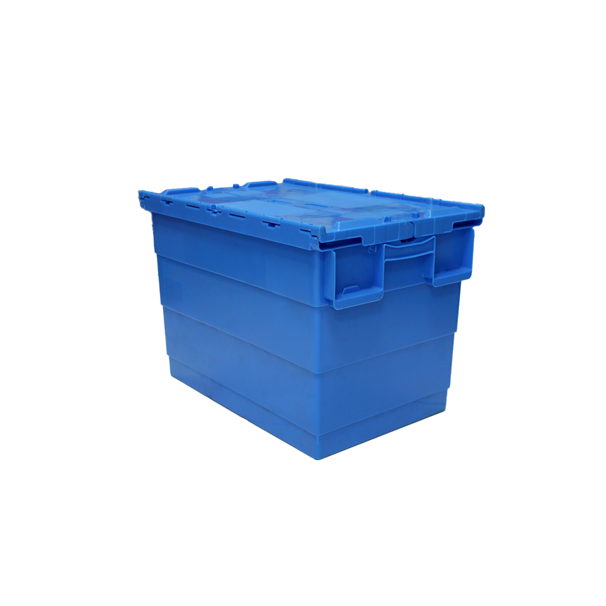 Caja apilable para transporte de 73.5 litros.