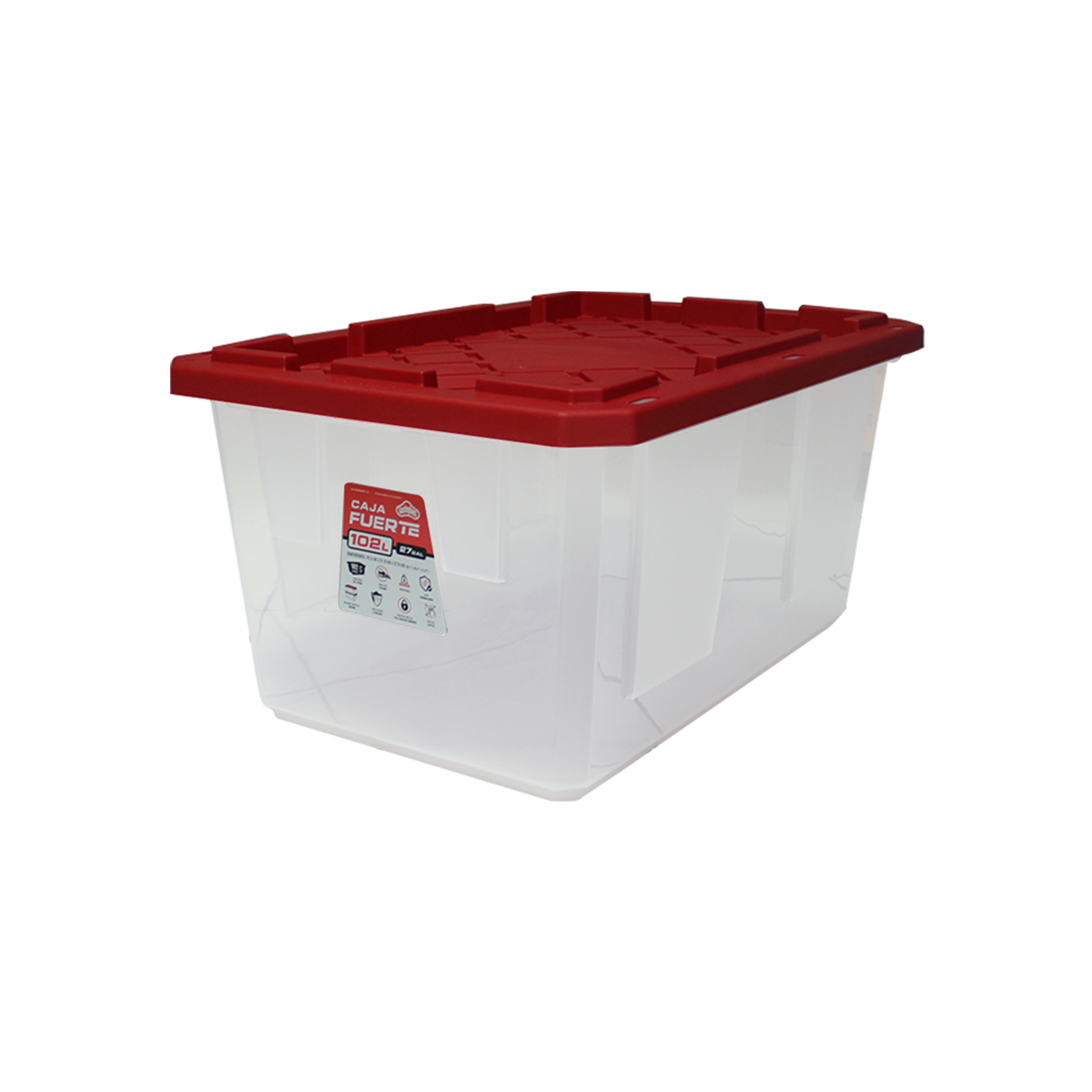 Caja Fuerte Transparente C/Tapa 102 Lts